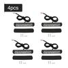 4Pcs 1224V Car 6 LED Flash Strobe Emergency Warning Light Grille Flashing Lightbar Yellow