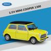 Welly 1/24 MINI COOPER 1300 Модель автомобиля из сплава Литой металл Классический Мини Автомобиль Модель Транспортного средства Симуляция Коллекция Детская Игрушка Подарок