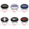 For Ford Mondeo Focus 2 3 4 Mustang Fiesta ecosport Kuga 4Pc 56mm 60mm Car Styling Wheel Center Cap Hub Covers Badge Accessories