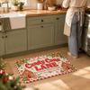 Soft Christmas Printed Door Pads Anti Slip Decorative Floor Mat  Outdoor Decor