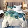 Peacock Feather 3D Digital Printing Three-Piece Set, Bedding Quilt Cover Home Textiles