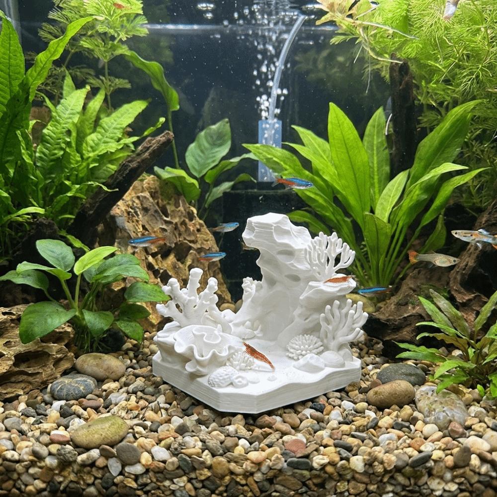 Plastic Fish and Shrimp Shelter House Simulated Underwater Cave Shelter  Aquarium Tank