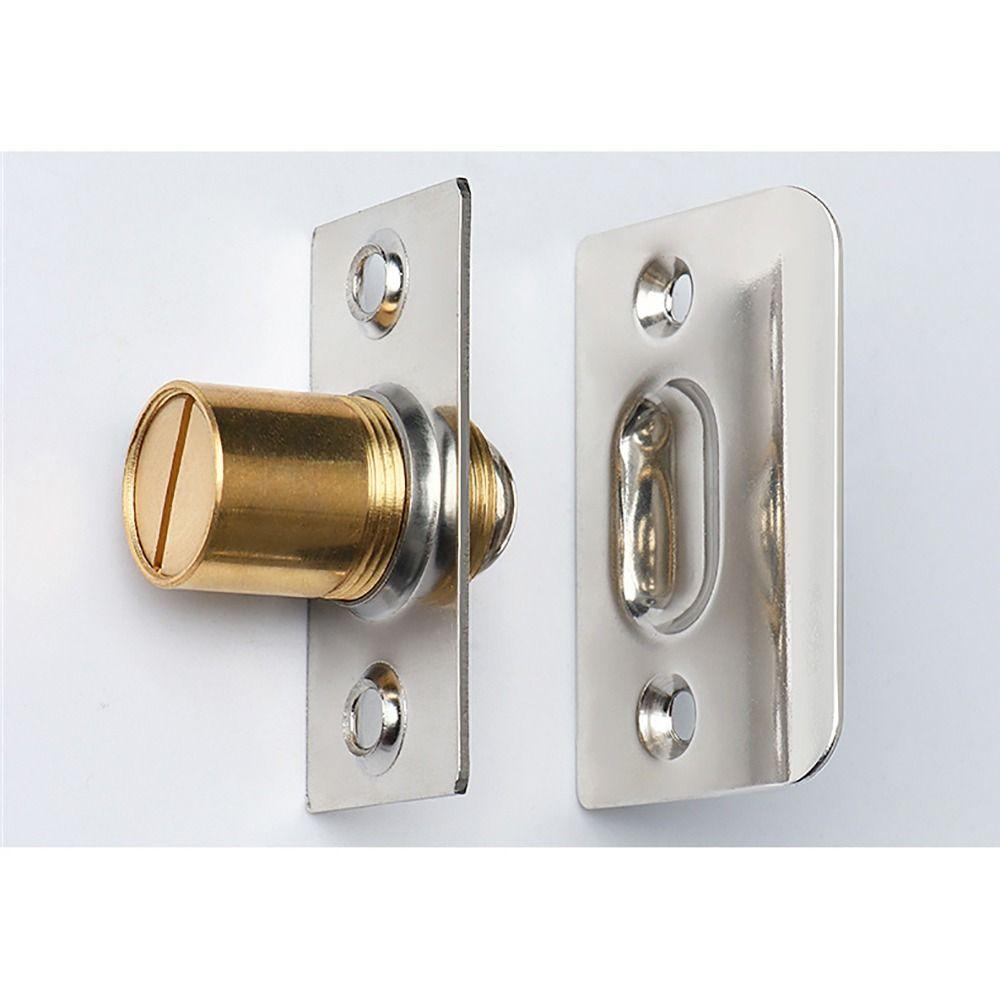 1Set Cabinet Gate Closet Door Ball Catch with Screws Door Latch Set Durable Door Stopper