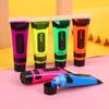 14.2ML UV Neon Face Paint Glow In The Dark Blacklight Fluorescent Water-Based Paint Washable Kids Adults Music Festivals Party Cosplay Makeup