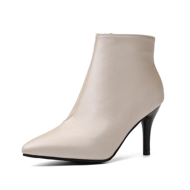 Модные женские ботильоны фиолетового и черного цвета, короткие ботинки, женские водонепроницаемые туфли на высоком каблуке с острым носком, вечерние туфли для женщин