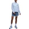 Nike Swoosh Модная универсальная простая куртка с длинным рукавом, безопасная для кожи, женская куртка, синяя HJ2229-423