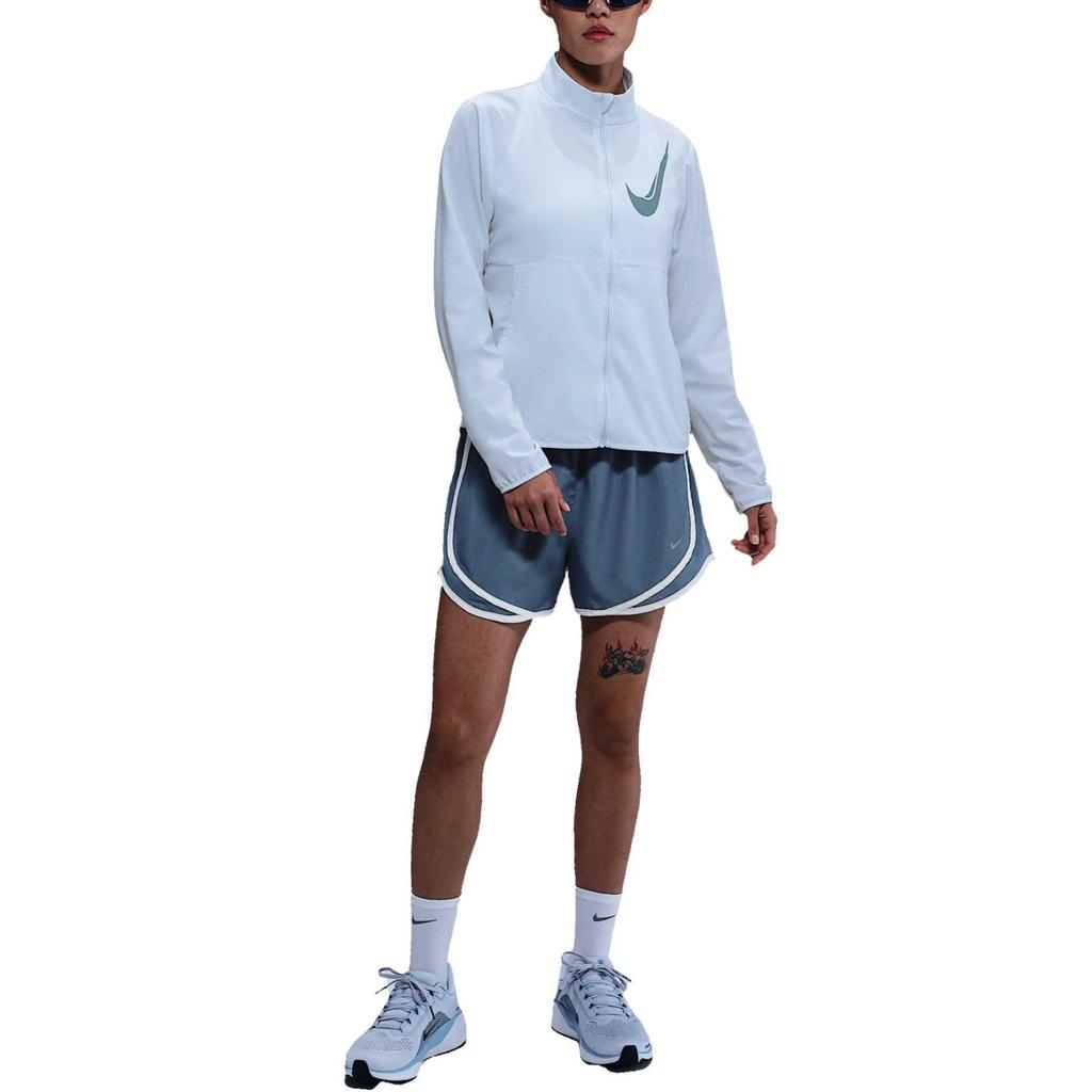 Nike Swoosh Модная универсальная простая куртка с длинным рукавом, безопасная для кожи, женская куртка, синяя HJ2229-423
