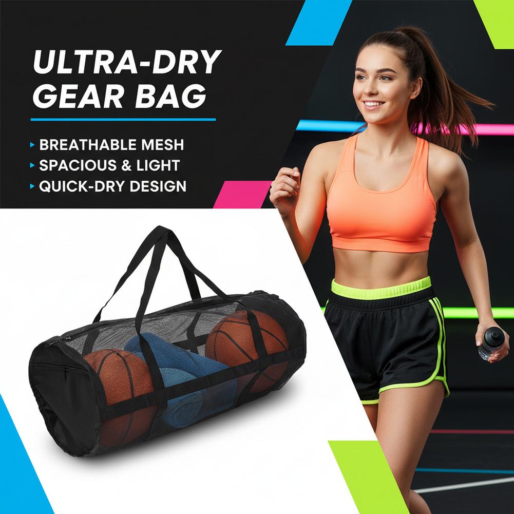Large Capacity Basketball And Football Storage Bag Sports Yoga And Fitness Training Backpack PVC Sturdy Storage Bag