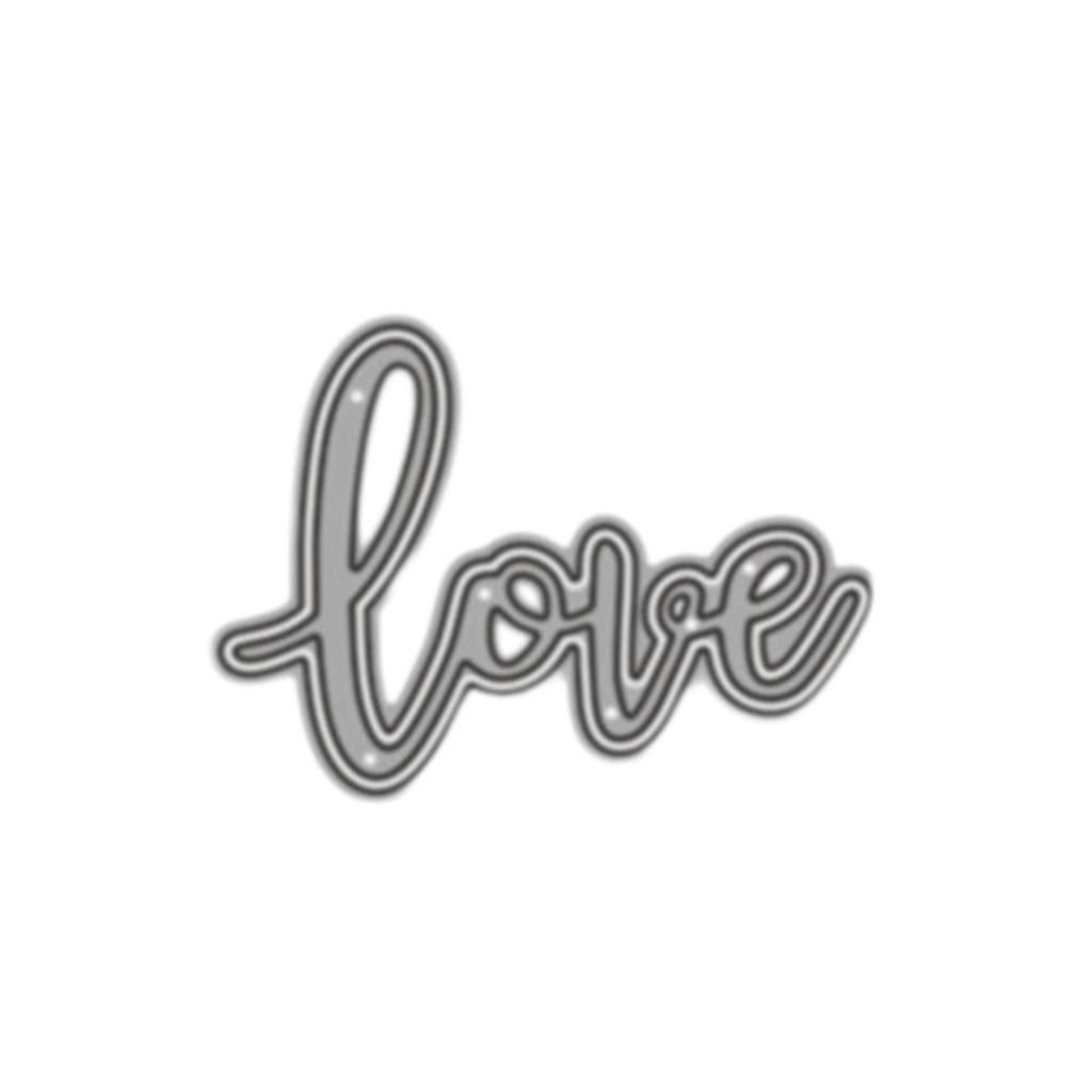 2022 New Arrival Metal Love Word Letter Cutting Dies For Scrapbooking Greeting Card Making Valentine's Day Stencils Paper Craft