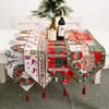 Christmas Snowflake Decoration Table Runner Christmas Dinner Wedding Party Decoration Tablecloth Dining Room Table Flag Cover