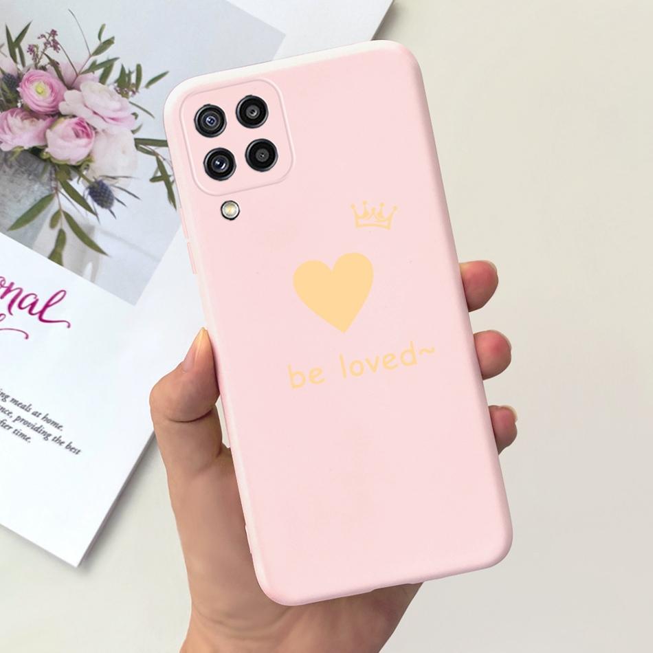 Для Samsung Galaxy M22 F22 Чехол Samsung M22 F22 4G SM-M225F E225F Модный Дизайн Луны Мягкий Силикон Защитная Крышка Чехлы для Телефона