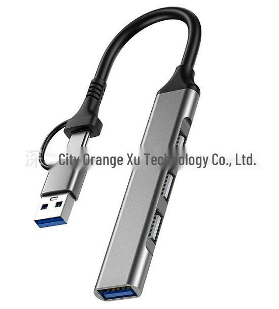 USB-C удлинитель-хаб: 4-в-1 док-станция для расширения ноутбука и телефона