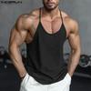 Summer Tank Tops Men U Neck Sling Sleeveless Loose Camisole