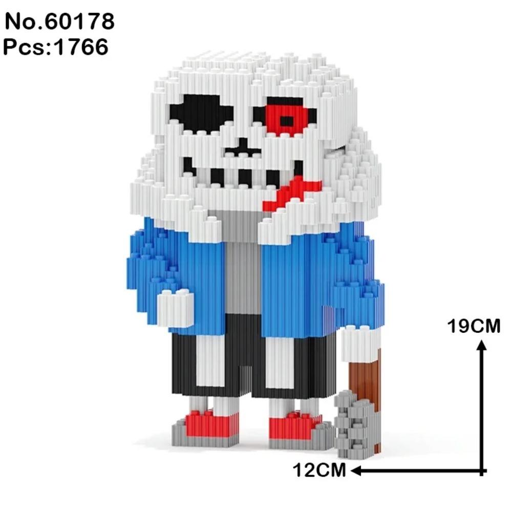 Undertale Санс Строительные Блоки Крест Кошмар Жнец Чернила Сон Скелет Монстр ABS Кубики Кукла Магические Блоки Игрушки Рождественский Подарок