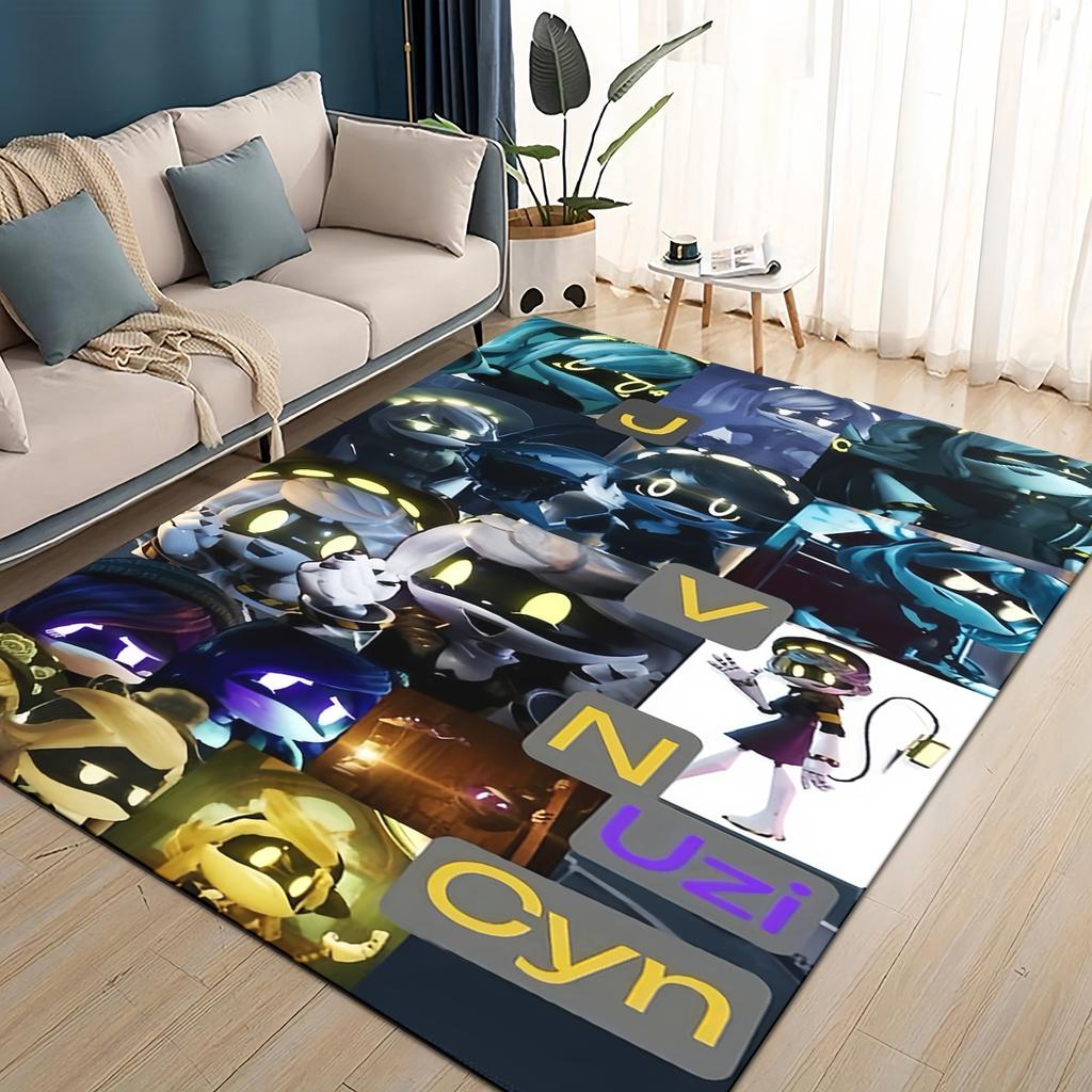 3D Печать Мультфильм Дроны-убийцы Узи V J Робот Подарок Ковер Коврик для Гостиной Спальни Дома Украшение Дивана, Детский Нескользящий Напольный Коврик