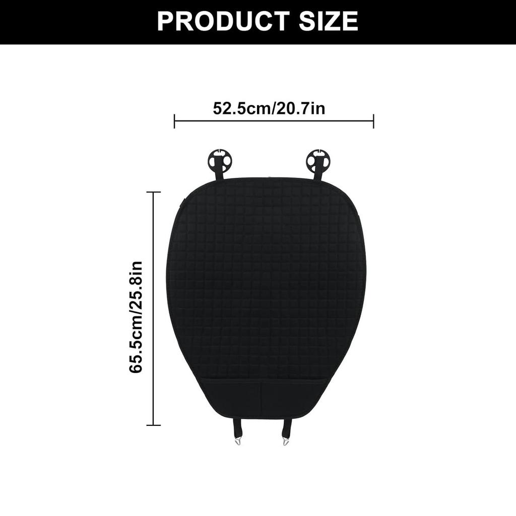 SEAMETAL Flax Car Seat Cover Four Seasons Front Linen Fabric Cushion Breathable Seat Protector Mat Pad