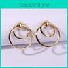 Women Metal Gold Earrings Geometric Shape Electroplated Fashion Office Looks