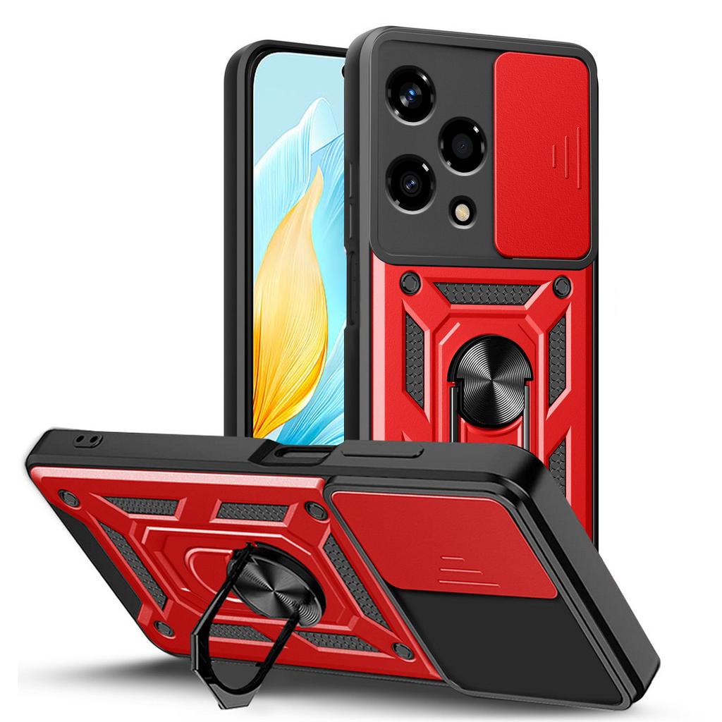 Военный защитный чехол для камеры Honor 200 Lite 90 Lite Honor X6A X5 Plus X7A X8A X6S X8 X9 X6 Гибридный металлический держатель с кольцом противоударный чехол