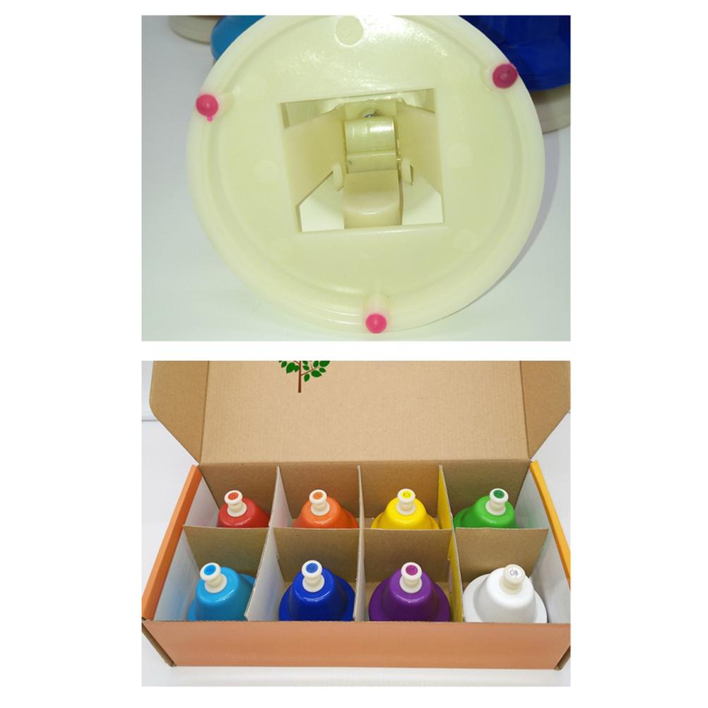 8 нот колокольчик детская игрушка музыкальный радужный ударный инструмент набор для начинающих обучающая игрушка подарок
