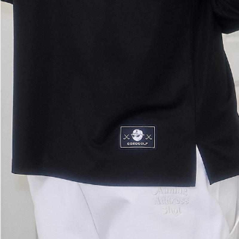 Goxo Long Sleeve Two Pocket Collar Black