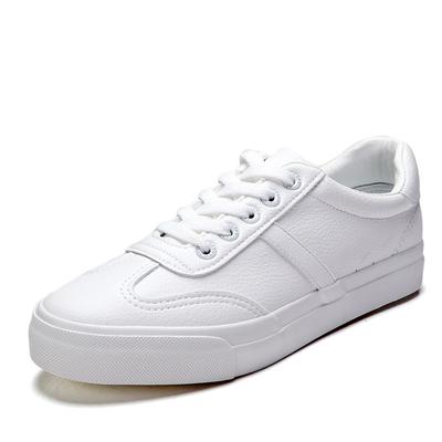Новые кроссовки на низкой платформе, женская обувь, женские кроссовки из искусственной кожи для ходьбы, мокасины, белые плоские туфли без застежек из вулканизированной ткани, повседневная обувь