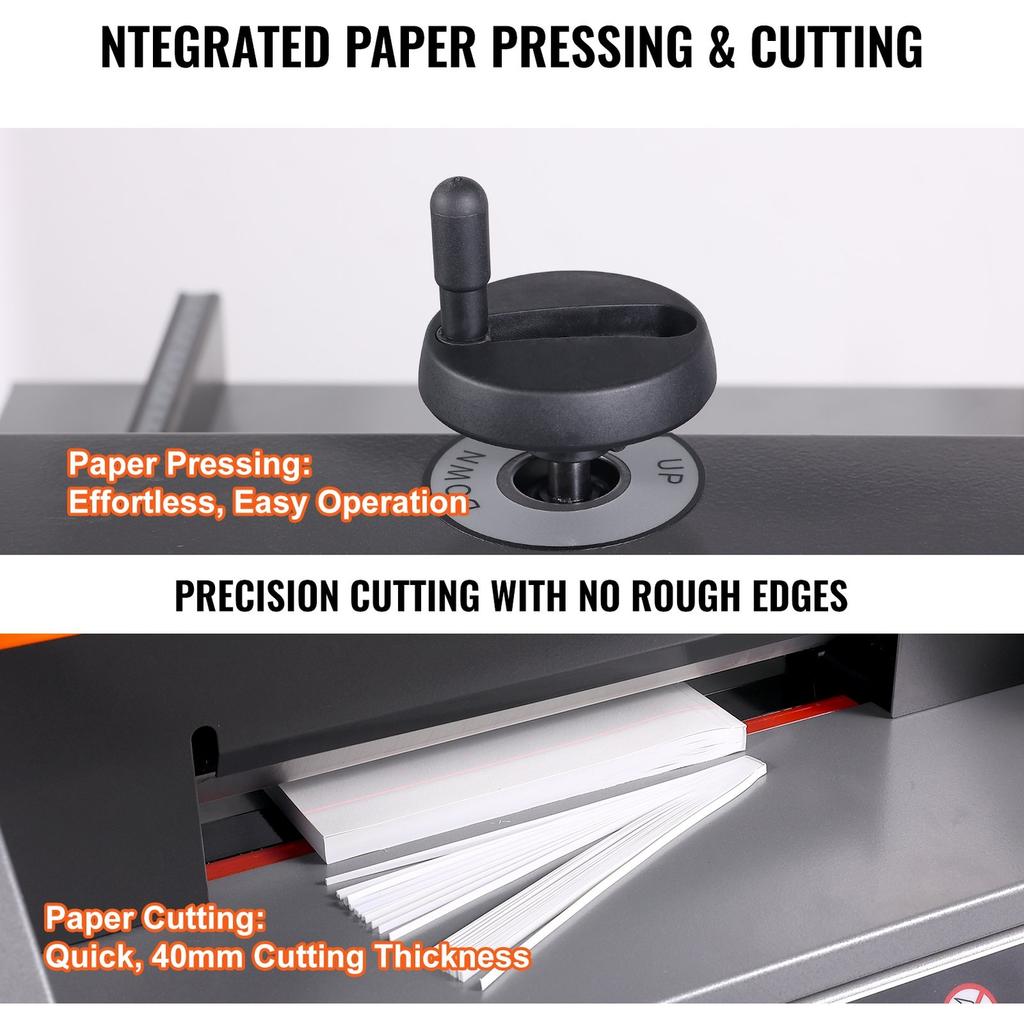 Electric Paper Cutter, 13" /330.2mm Cutting Width, 1.57"/40mm Cutting Thickness, Desktop Paper Cutting Machine with Button Control, Electric Paper