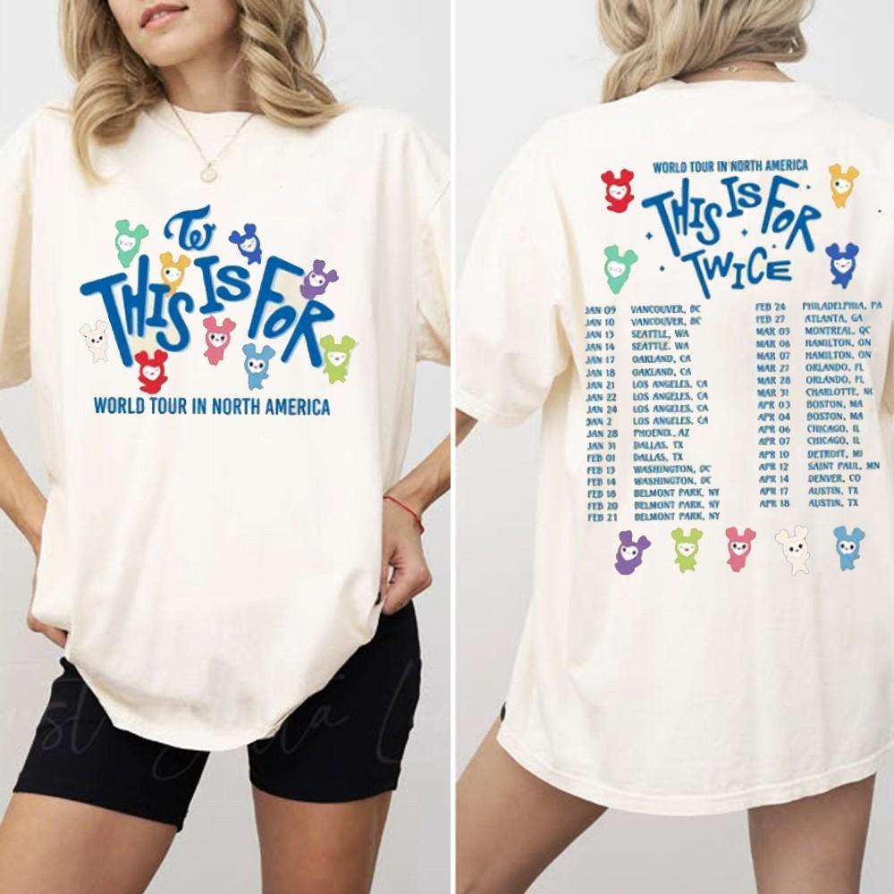 Twice Lovelys This Is For World Tour Shirt, Kpop Twice Group Tee for ONCE