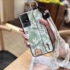 Cartoon Phone Holder Phone Case For TCL 40SE/T610K Wristband Waterproof Durable Soft Case Shockproof Anti-knock Cute