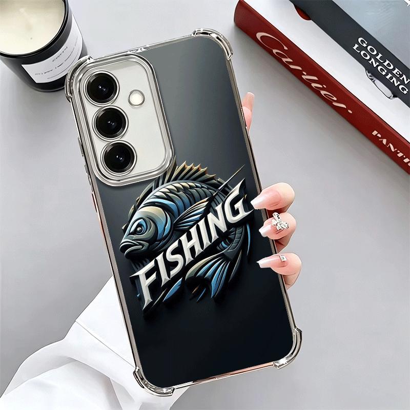 Nash Fishing Fish Mark Plating Phone Case For Samsung A17 A07 A37 A57 A16 A56 A15 A55 A14 A54 A13 A53 A26 A36 A25 A35 A24 A34 A2