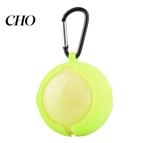 Golf Bag Hanging Ball Holder Silicone Cover with Carabiner, Portable Standard Holder, Scratch-resistant Carrier Protective Sleeve, Accessories,