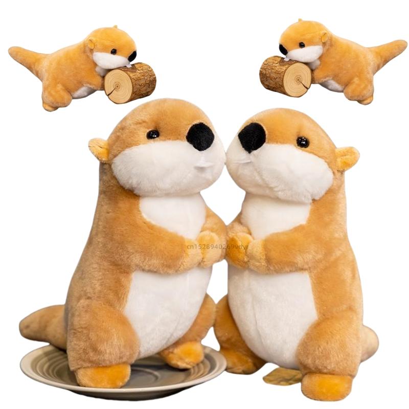 Имитация 20 см сурок сурок бобер искусственная плюшевая игрушка декор забавные животные игрушки день рождения Хэллоуин подарки для мальчиков девочек