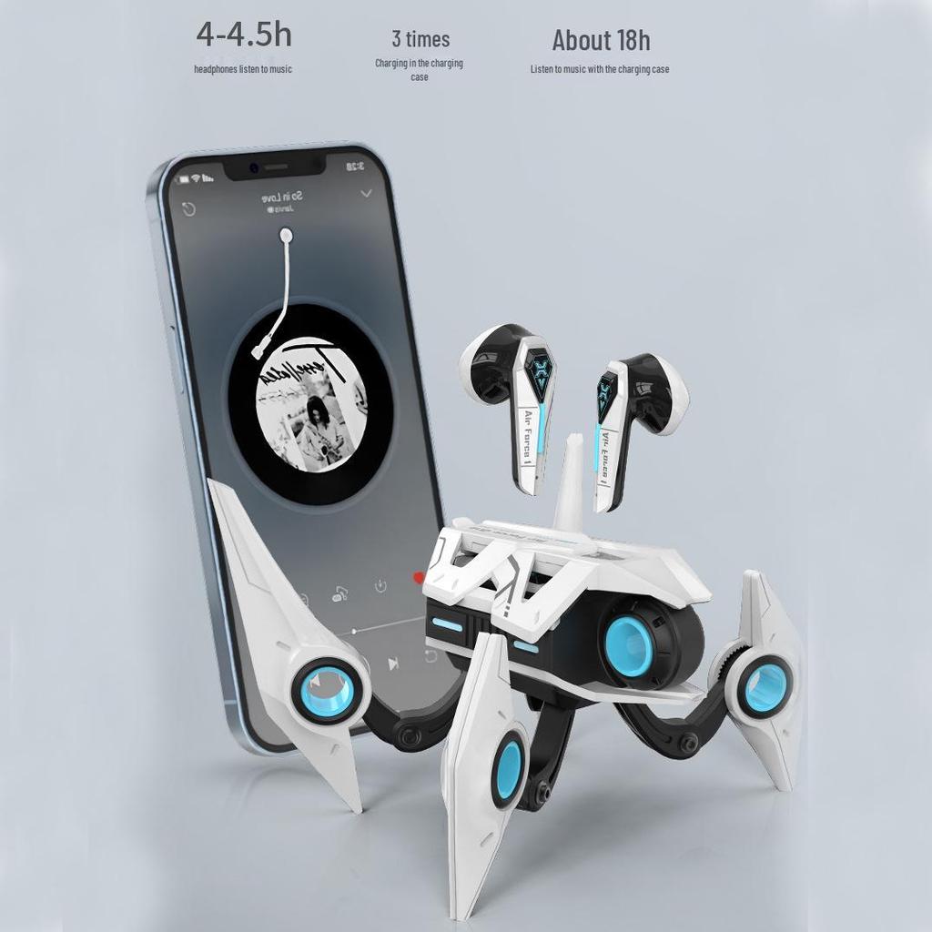 Bluetooth-наушники в стиле Mecha: Игровой кулон с низкой задержкой и высококачественным звуком