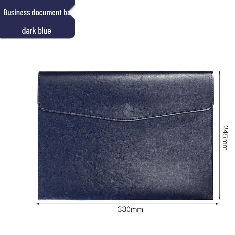 Business A4 PU File Bag - Simple Contract & Meeting Material Storage Envelope