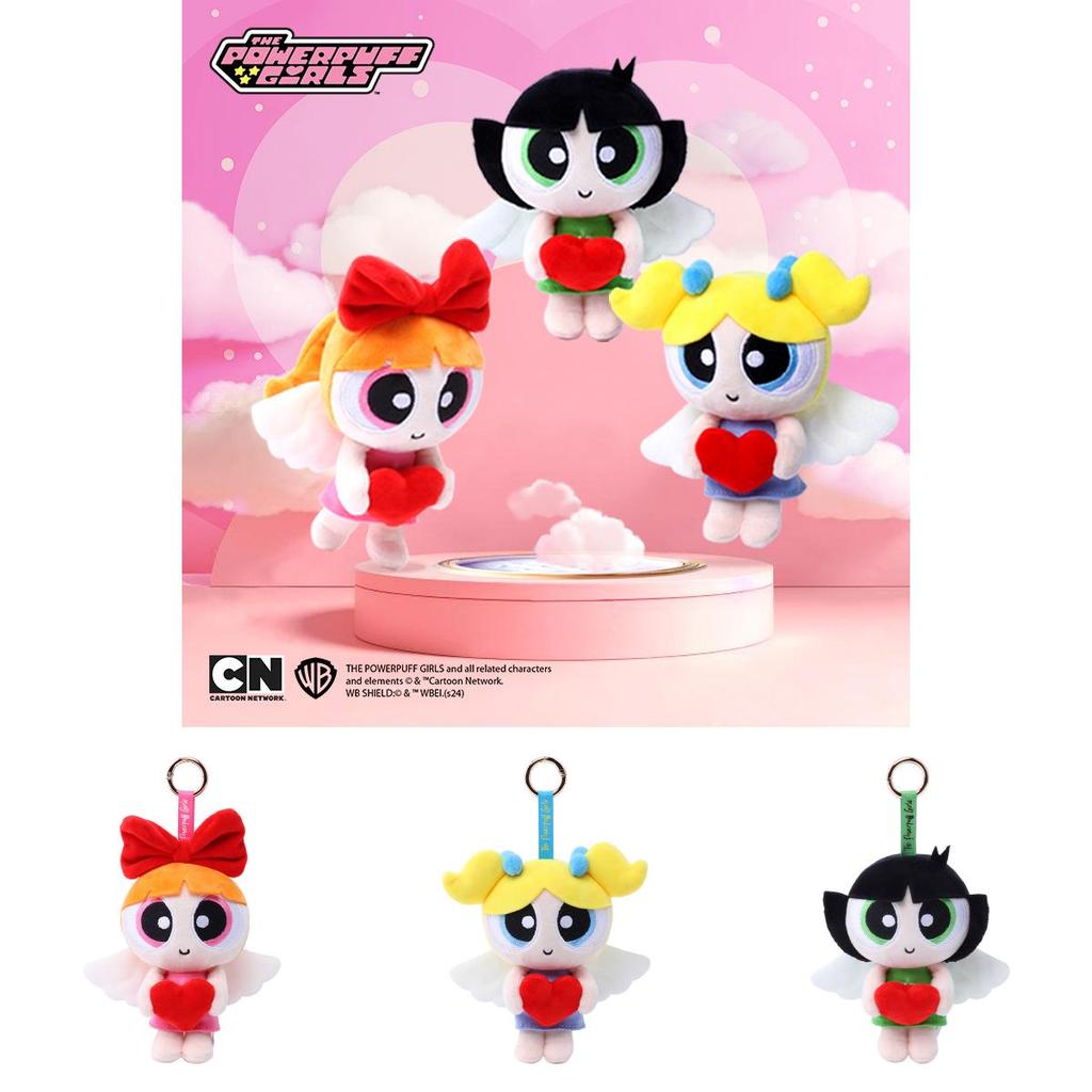 Flying Girls Powerpuff Angels Plush Keychain Soft Toy For Collectors