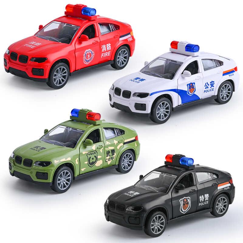 Openable Inertia Toy: Ambulance, Motorcycle, Police Car, Airplane Models for Boys & Girls