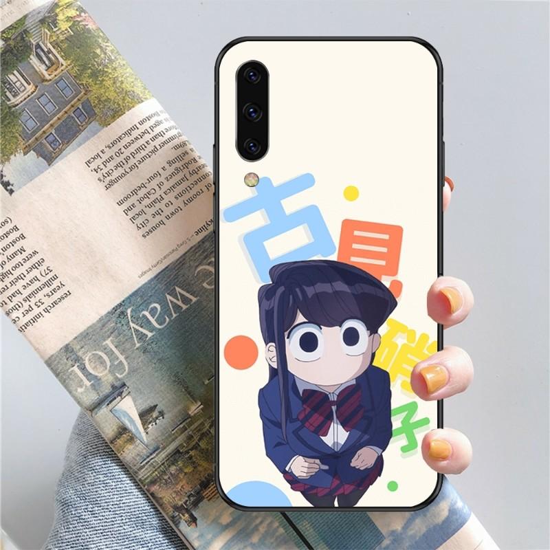 Komi-San Anime Phone Case For Samsung Note 9 10 20 Plus Pro Ultra J6 J5 J7 J8 Soft Black Phone Cover