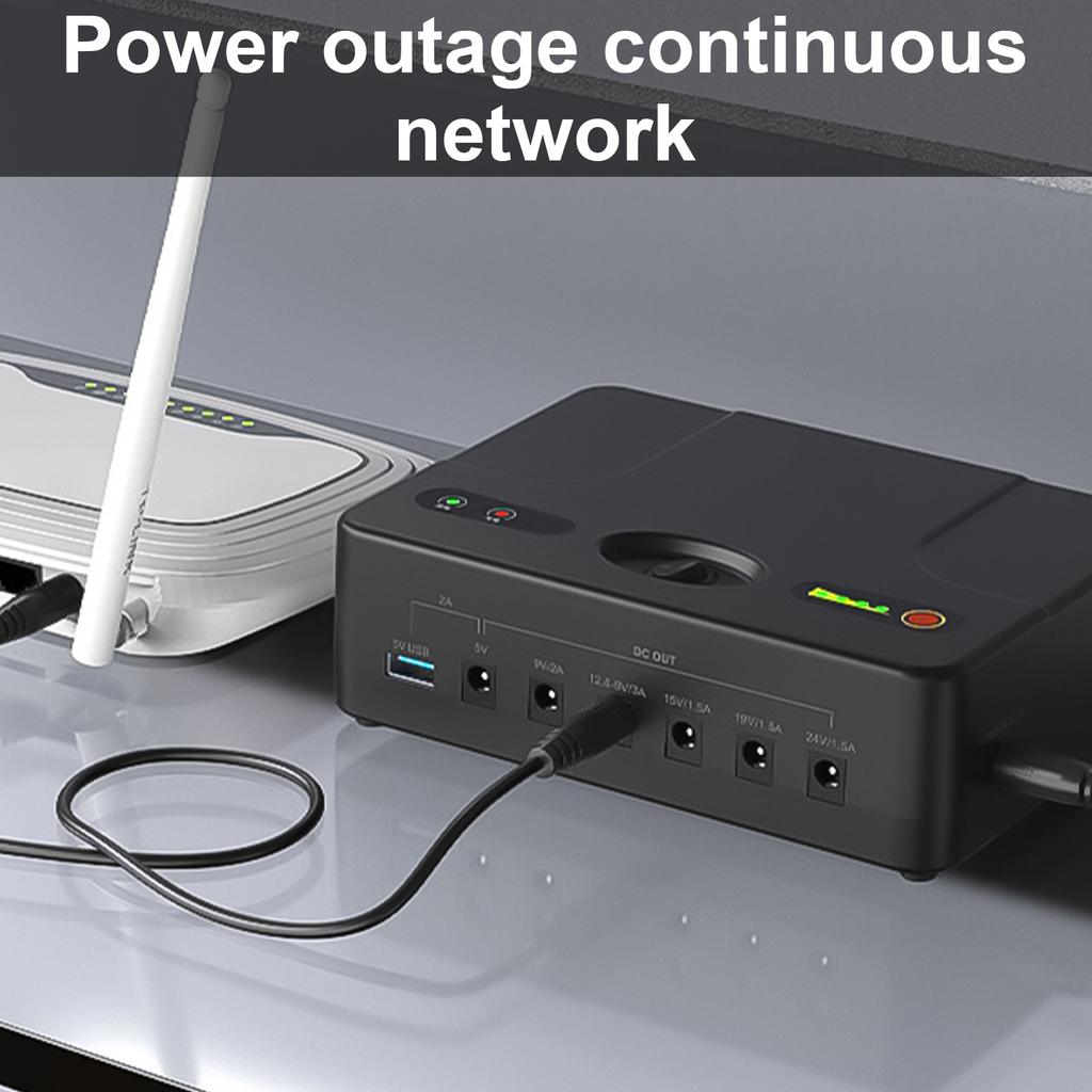 Мини-ИБП, источник бесперебойного питания 24000 мАч-42000 мАч, PowerBank для WIFI-модема/маршрутизатора VOIP-камер с выходом USB DC