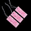 Pink Korean Style Jewelry Price Tags with String, Blank, 1.7x4.1cm, 1000-Pack