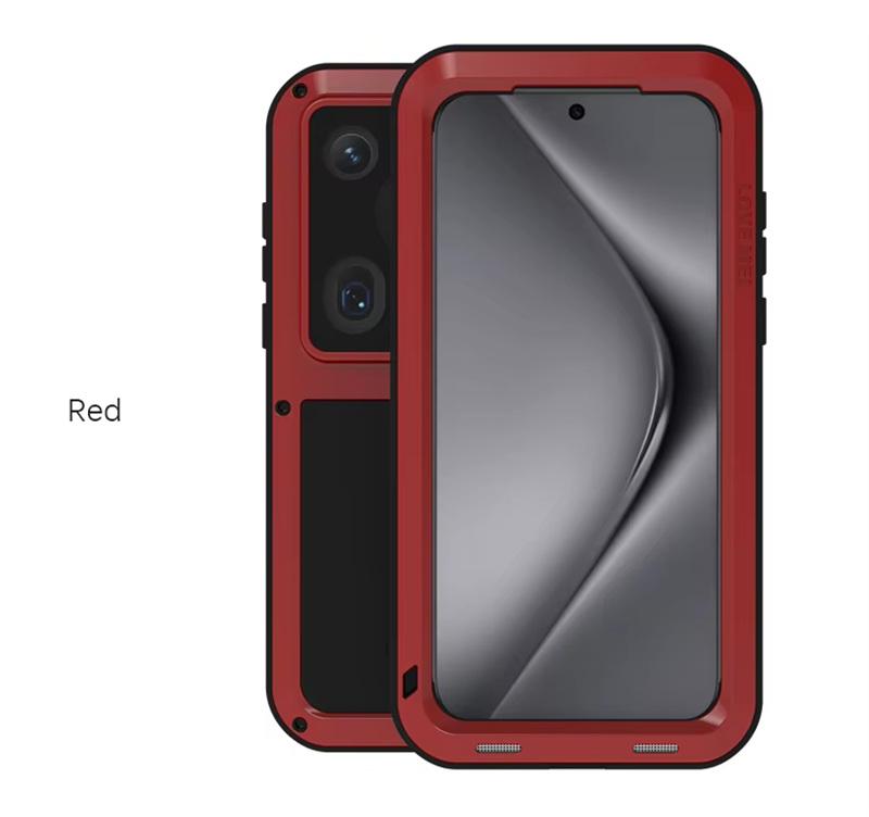 LOVE MEI Мощный металлический бронированный чехол для телефона для Huawei Pura 80 70 Ultra / 80 70 Pro+ / 80 70 Алюминиевый ударопрочный защитный чехол