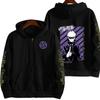 Hot Anime Jujutsu Kaisen Gojo Satoru Graphic Hooded Men Women Casual Zip Hoodies Manga Zipper Jacket Harajuku Male Sweatshirt