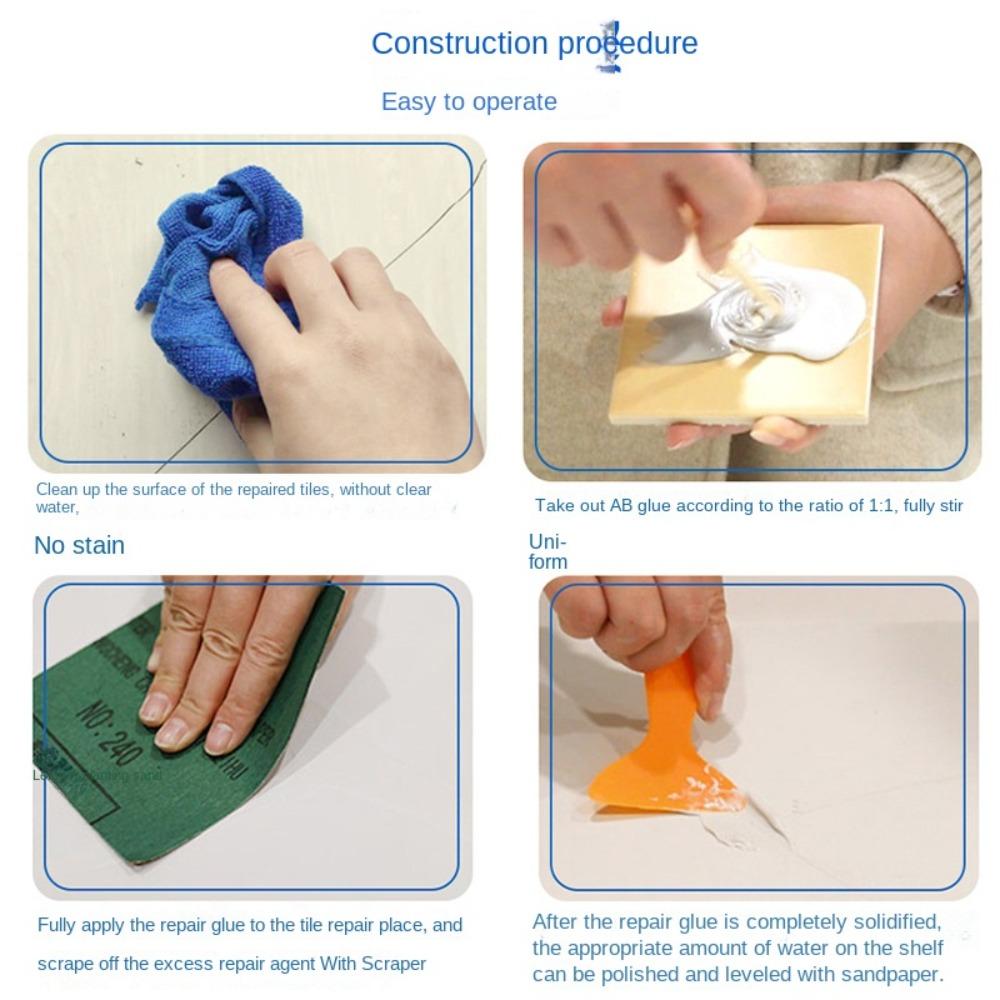 For Tile Toilet Washbasin Repair Glue For Ceramic Marble Floor Tile Repair Agent Caulk Glue