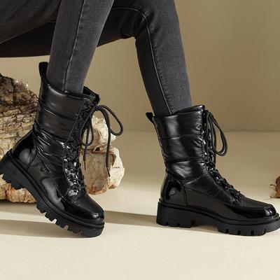 Женские повседневные короткие ботинки, удобные и теплые осенью и зимой, на толстом каблуке, большого размера, на низком каблуке, ветрозащитные короткие ботинки