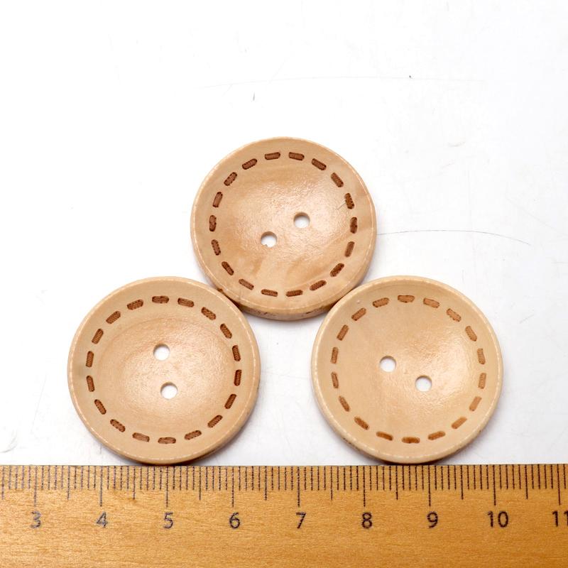Diy Round Wooden Sewing Buttons Boton Costura For Handmade Scrapbooking Craft And Clothing 30Pcs 10-30Mm