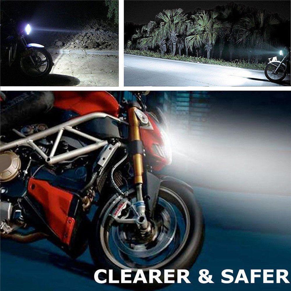 Accessries H4 3030 18LED White Headlight Motorcycle Light DRL Fog Light LED