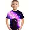 Kids Clothes Boys Tshirt Short Sleeve Children's T-Shirts 3D Building Blocks Print Funny Children Summer Clothes Girls Clothes