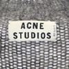 Acne Studios Смесовая шерсть Лонгслив V-образный вырез Вязаный XS Серый свитер Мужской Б/у