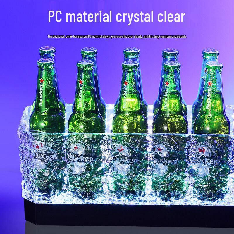 ZISIZ LED Illuminated Beer Bucket