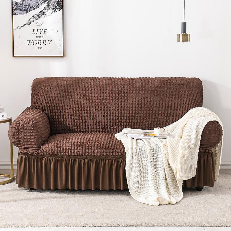 Новый чехол для дивана в стиле легкой роскоши, вафельный, утолщенный, эластичный, защита от царапин кошек, всеобъемлющий универсальный чехол, универсальный для всех сезонов