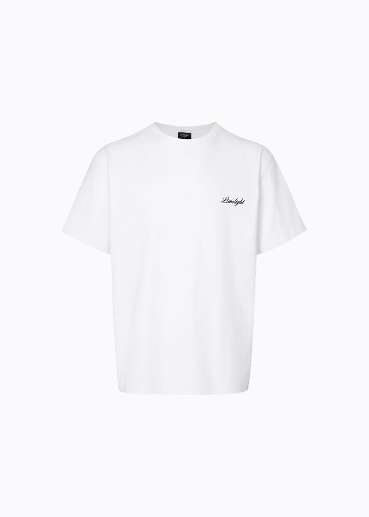 Футболка с логотипом-надписью LIMELIGHT APPAREL (Белый черный)
