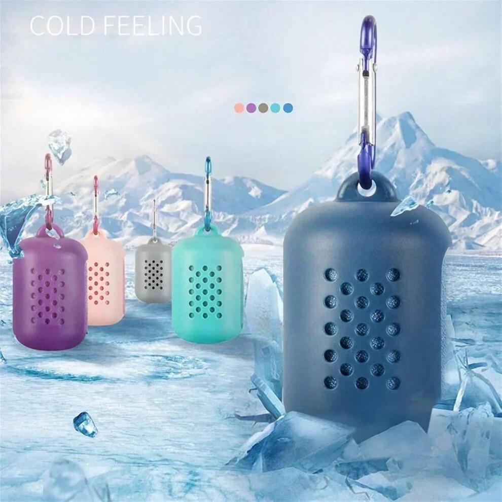 Cooling Sports Towel Ice Silk Instant Chill for Running Fitness Camping Hiking 30x80cm Rose Red